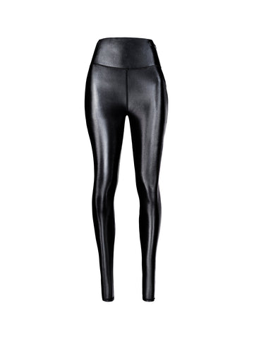 EMILY LEGGINGS IN BLACK | BLACK SHINE